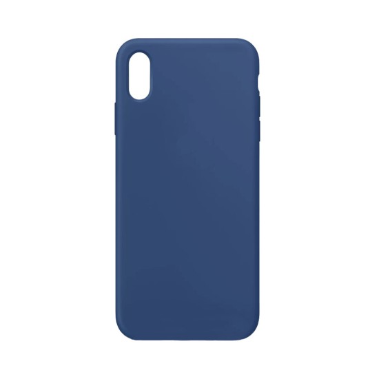 Capa de Silicone para Apple iPhone XS Max Azul Escuro